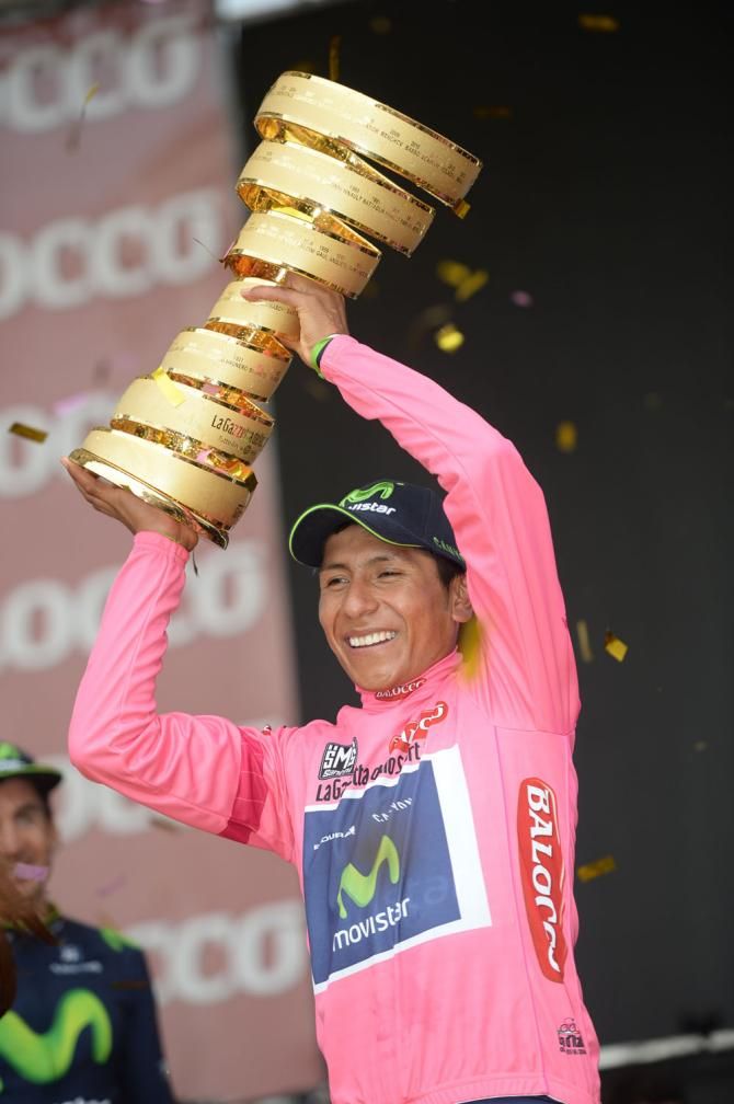 The trophy that Nairo Quintana has been waiting for three weeks for