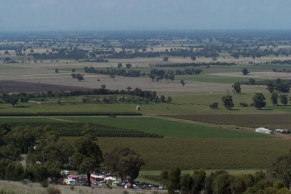 The camp of the final round of the National MTB Series at the base of Mt.Major near Shepparton in Victoria.