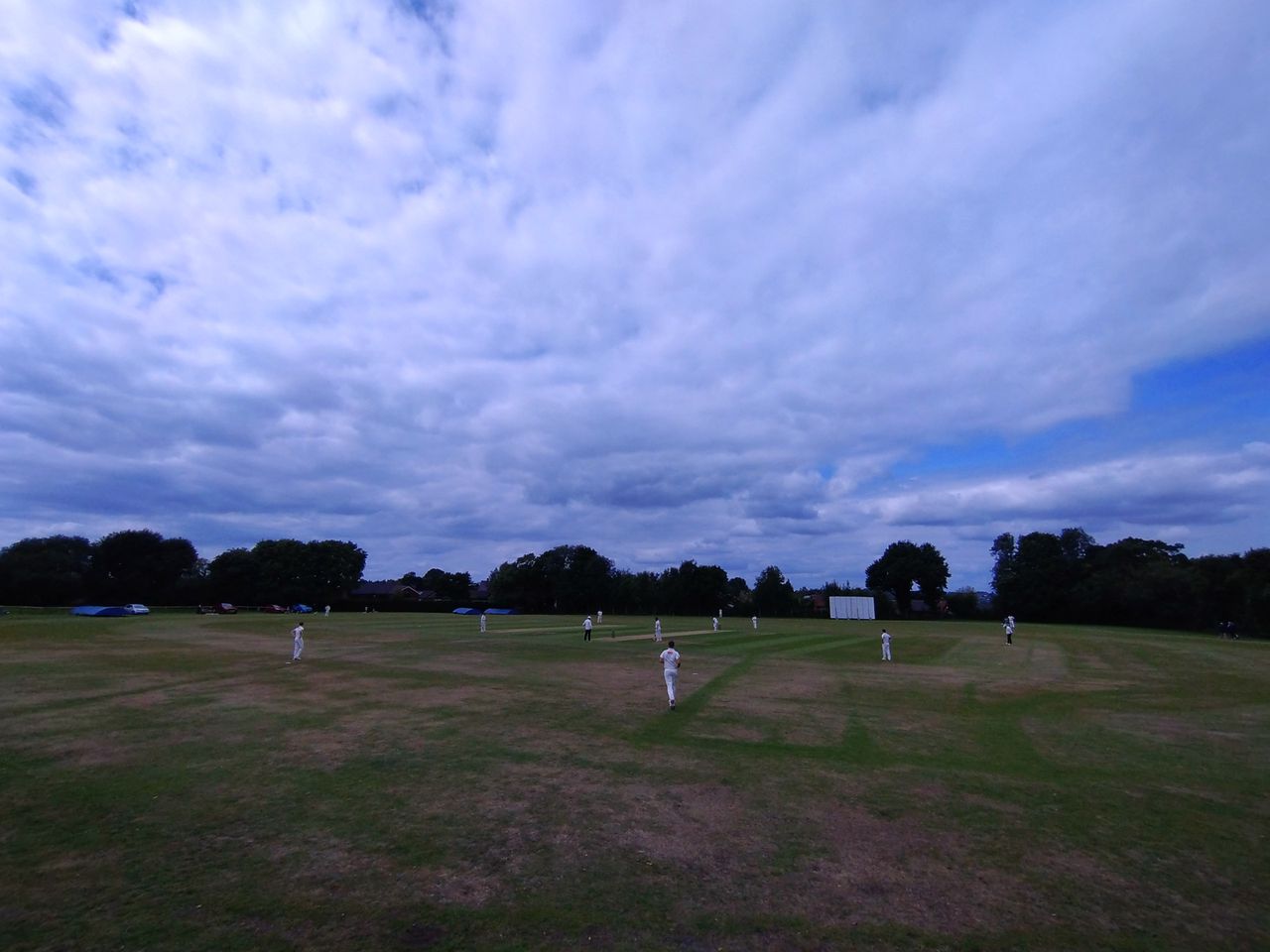 Sony Xperia 10 IV camera sample showing a cricket pitch in ultrawide mode
