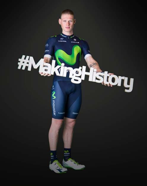 Jasha Sutterlin with the hashtag 'Making History'