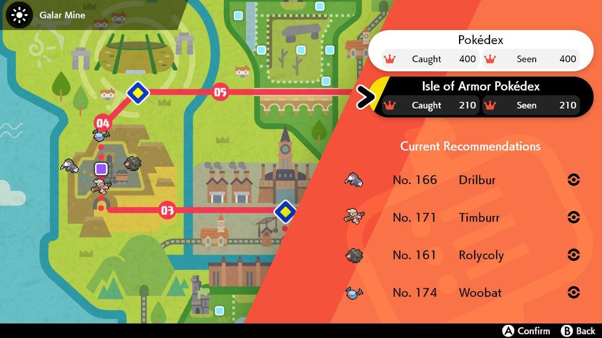 Pokémon The Isle of Armor - Galar Pokédex