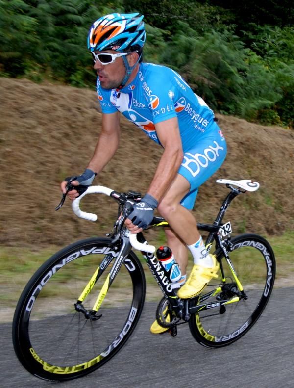Anthony Charteau (Bbox-Bouygues Telecom) in action at the GP Ouest France