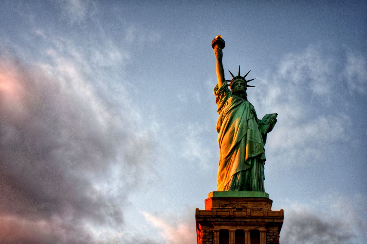 The Statue of Liberty.