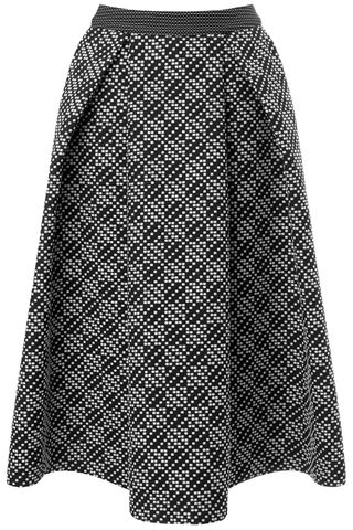 Whistles Ivy Monochrome Jacquard Midi Skirt, £145