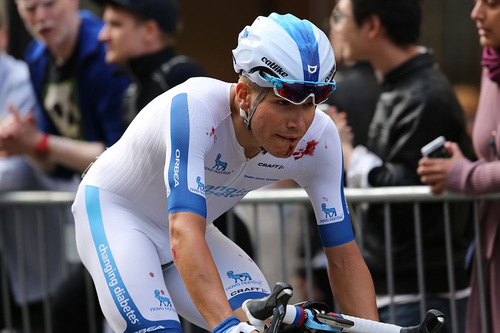 Charles Planet (Novo Nordisk) showing some blood