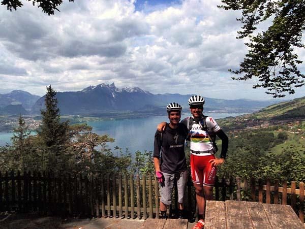 Specialized Product Manager Brandon and Christoph Sauser