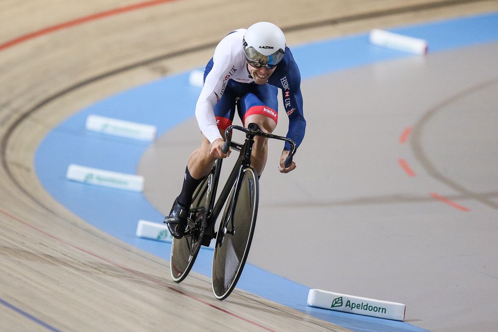 Ryan Owens of Great Britain competes in Men`s sprint qualifying during the UCI Track Cycling World Championships