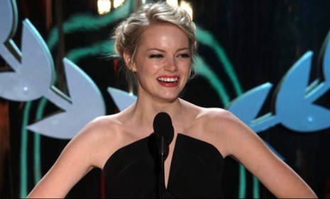 "What sets you apart can feel like a burden, but it's not," said Emma Stone during her acceptance speech for the first-ever Trailblazer award at the MTV Movie Awards.