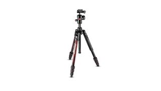 Manfrotto Befree Advanced Travel Tripod review: Image shows camera tripod against a white background.