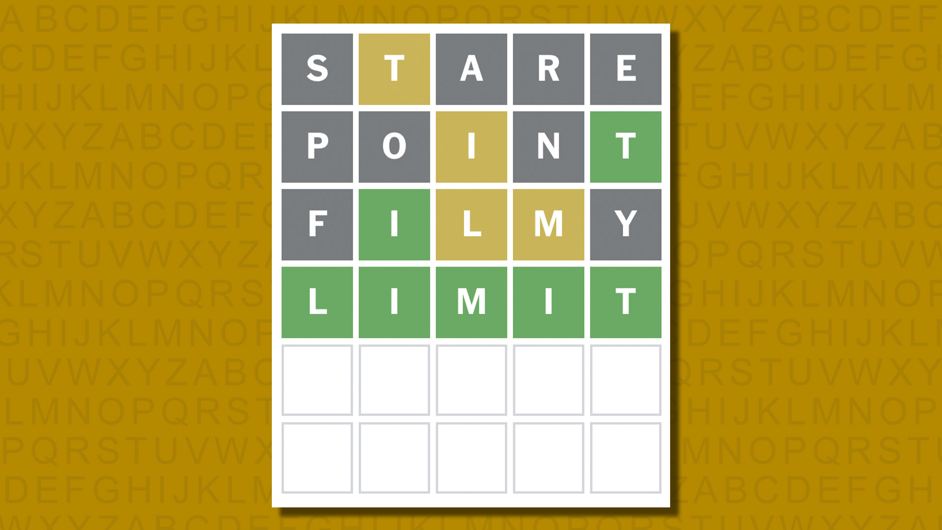 Ответ в формате Word для игры 871 на желтом фоне