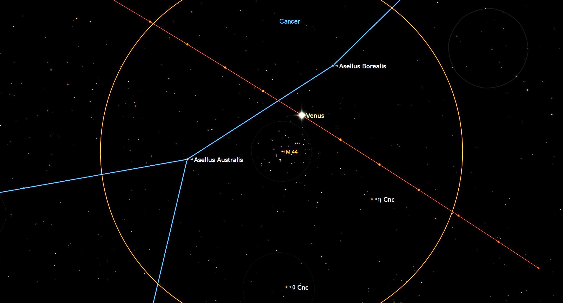 Watch Venus swarm the Beehive Cluster today in free telescope livestream