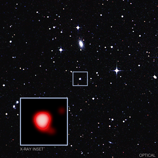 Astronomers detect powerful X-ray bursts emanating from the center of a galaxy called GSN 069 approximately every 9 hours, revealing the unprecedented diet of a supermassive black hole.