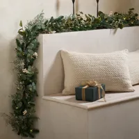 The White Company 250cm Pre-Lit Frosted Eucalyptus Garland The White Company 250cm Pre-Lit Frosted Eucalyptus Garland