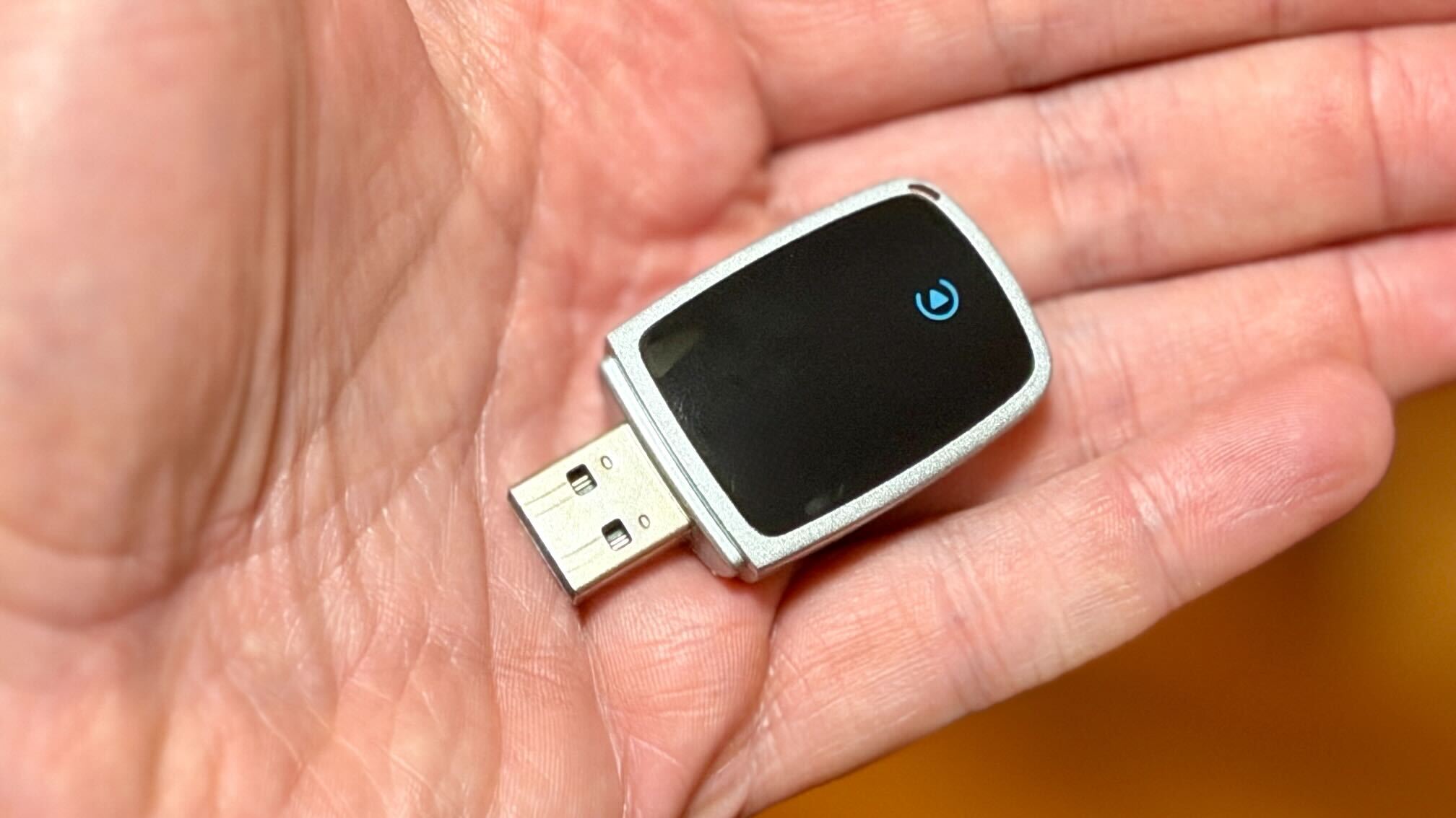 CarPlay Adapter in hand