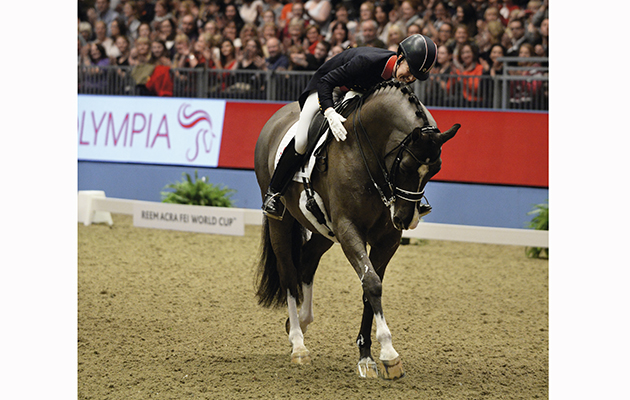 Charlotte DUJARDIN (GBR) riding Valegro during the Grand Prix Freestyle at Olympia on 17th December 2013