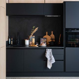 black small kitchen in wildwood spa