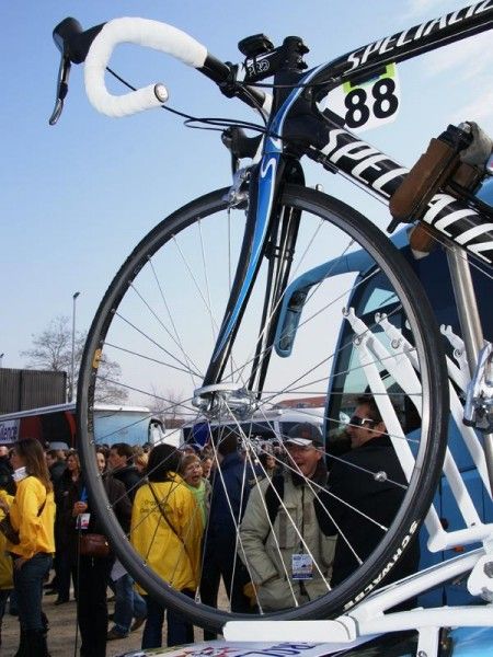 Gerolsteiner riders were among those that preferred traditional box-section rims for Gent-Wevelgem.