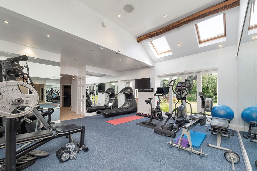 Gym at Moss Bank Farm, Toft, Knutsford, Cheshire.