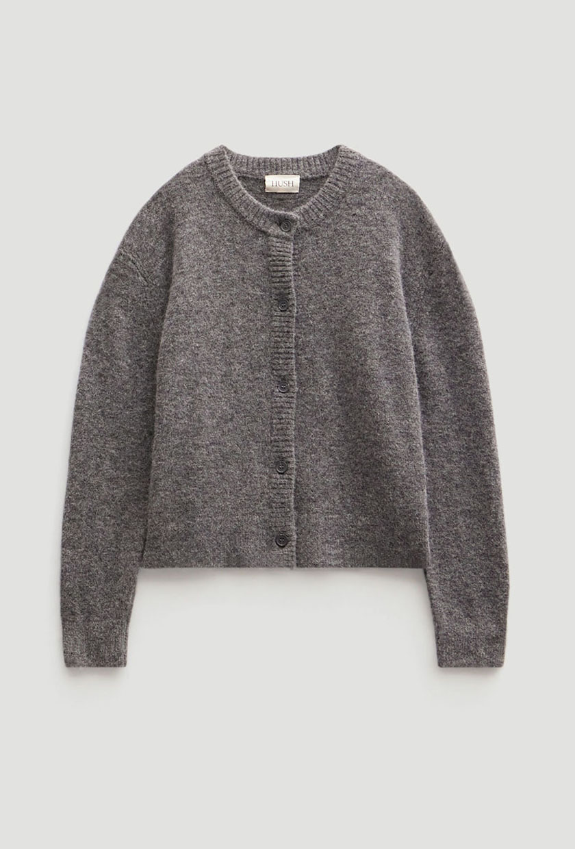 Juni Crew Neck Wool Blend Cardigan