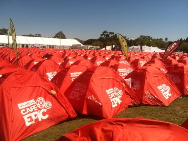 Tent city at the Cape Epic