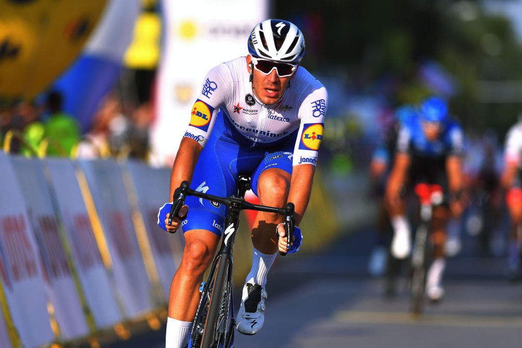 Davide Ballerini of Deceuninck-Quick-Step finishes third on stage 2