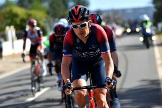 LAGOS PORTUGAL FEBRUARY 16 Geraint Thomas of The United Kingdom and Team INEOS Grenadiers competes during the 48th Volta Ao Algarve 2021 Stage 1 a 1991km at stage from Portimo to Lagos VAlgarve2022 on February 16 2022 in Lagos Portugal Photo by Luc ClaessenGetty Images