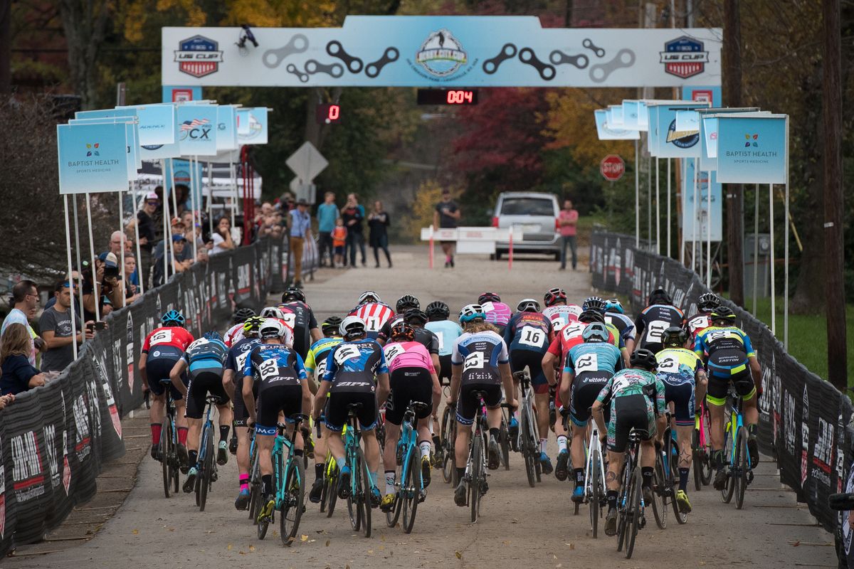 The race gets underway
