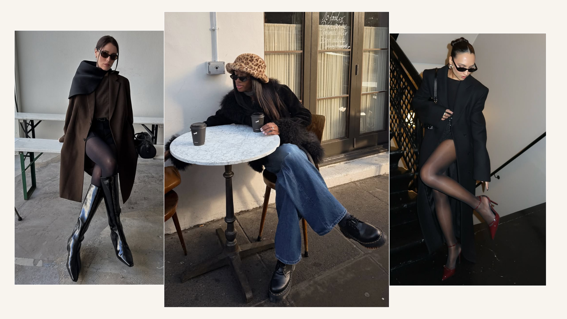 Three different winter shoe trends