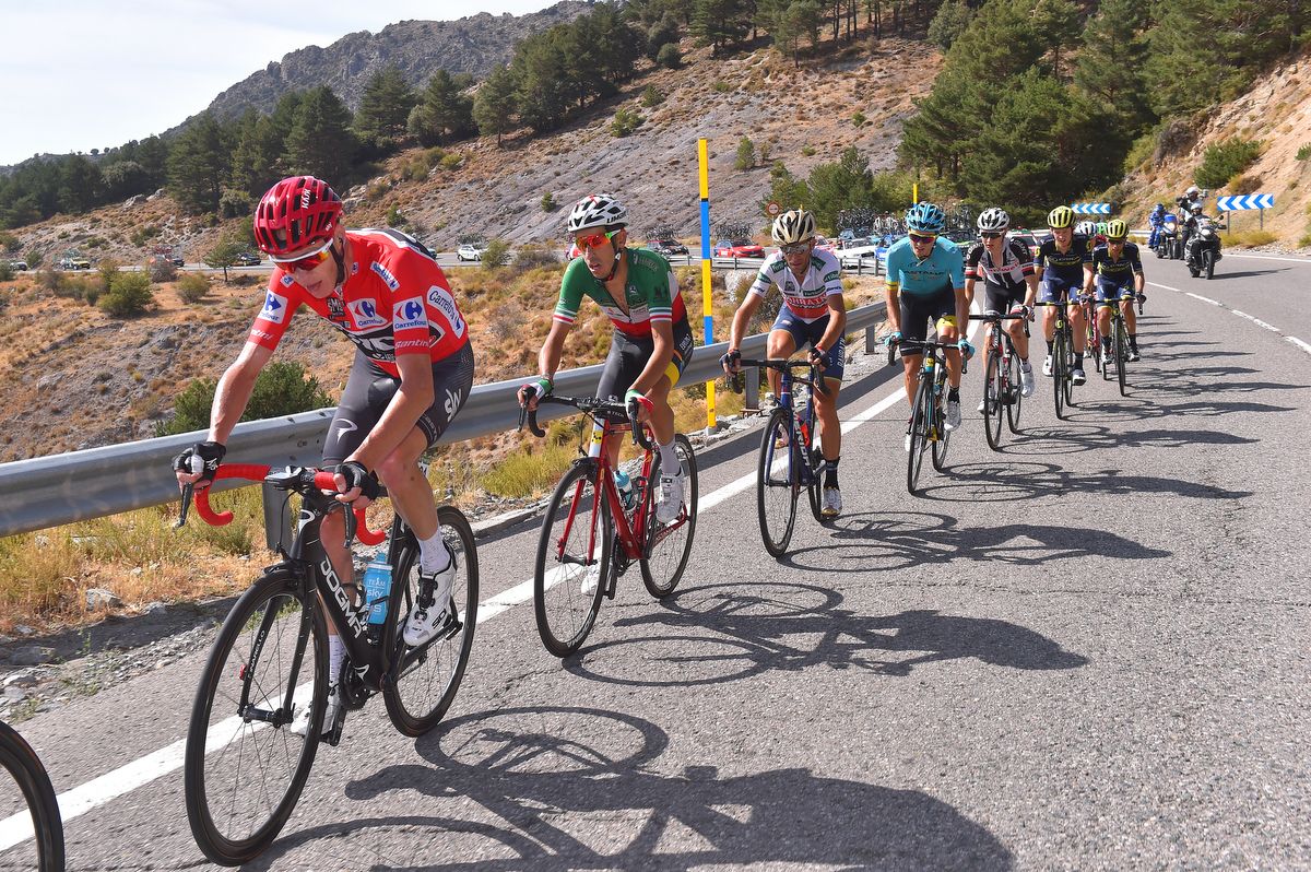 Race leader Chris Froome (Team Sky)