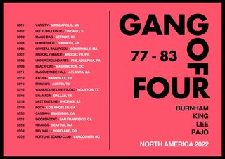 Gang Of Four tour dates 2022