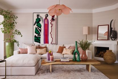 Pink living room ideas: 10 blush and terracotta decor tips