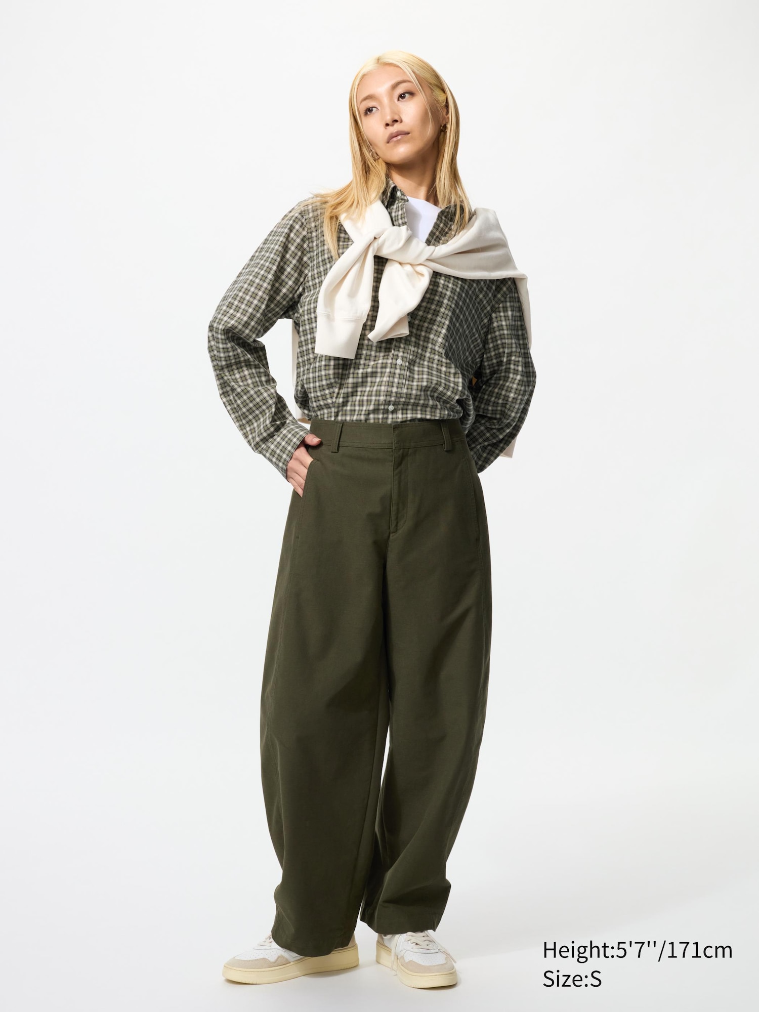 Jersey Barrel Leg Trousers