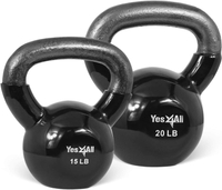 Yes4All Vinyl Coated Kettlebell Set:  now $44.75 at Amazon