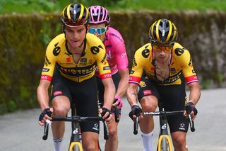 Sepp Kuss and Primoz Roglic (Jumbo-Visma) at the Giro d'Italia