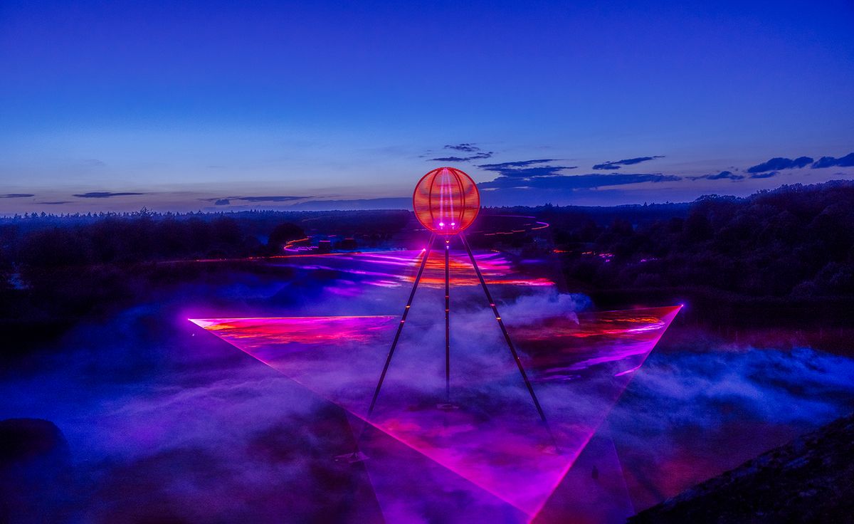 Chris Levine at Houghton Hall: light, lasers, love signals