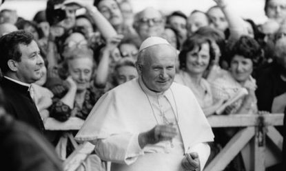 Pope John Paul II photographed in 1980: The late Pope may be heading toward sainthood, but critics say he turned a blind eye to sexual abuse in the Catholic Church.