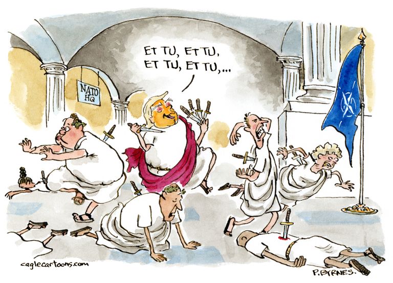 5 Scathingly Funny Cartoons On Trump's NATO Threat | The Week