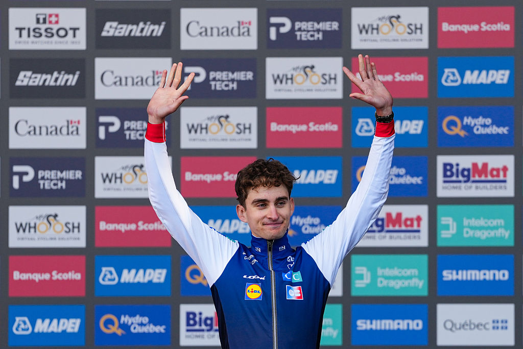 2026 Road World Championships: Paul Seixas celebrates taking bronze