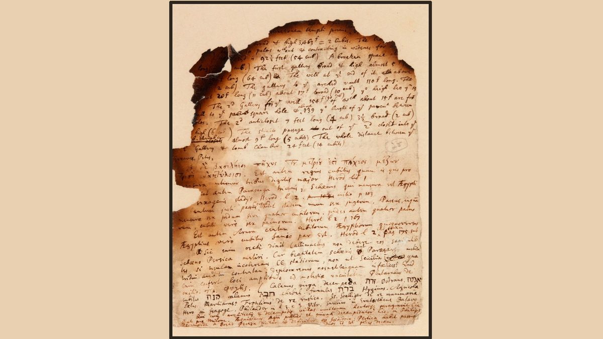 Unpublished notes of Sir Isaac Newton stand as a testament to his long and said-to-be obsessive interest in matters of the occult, alchemy, and biblical apocalypse theory.