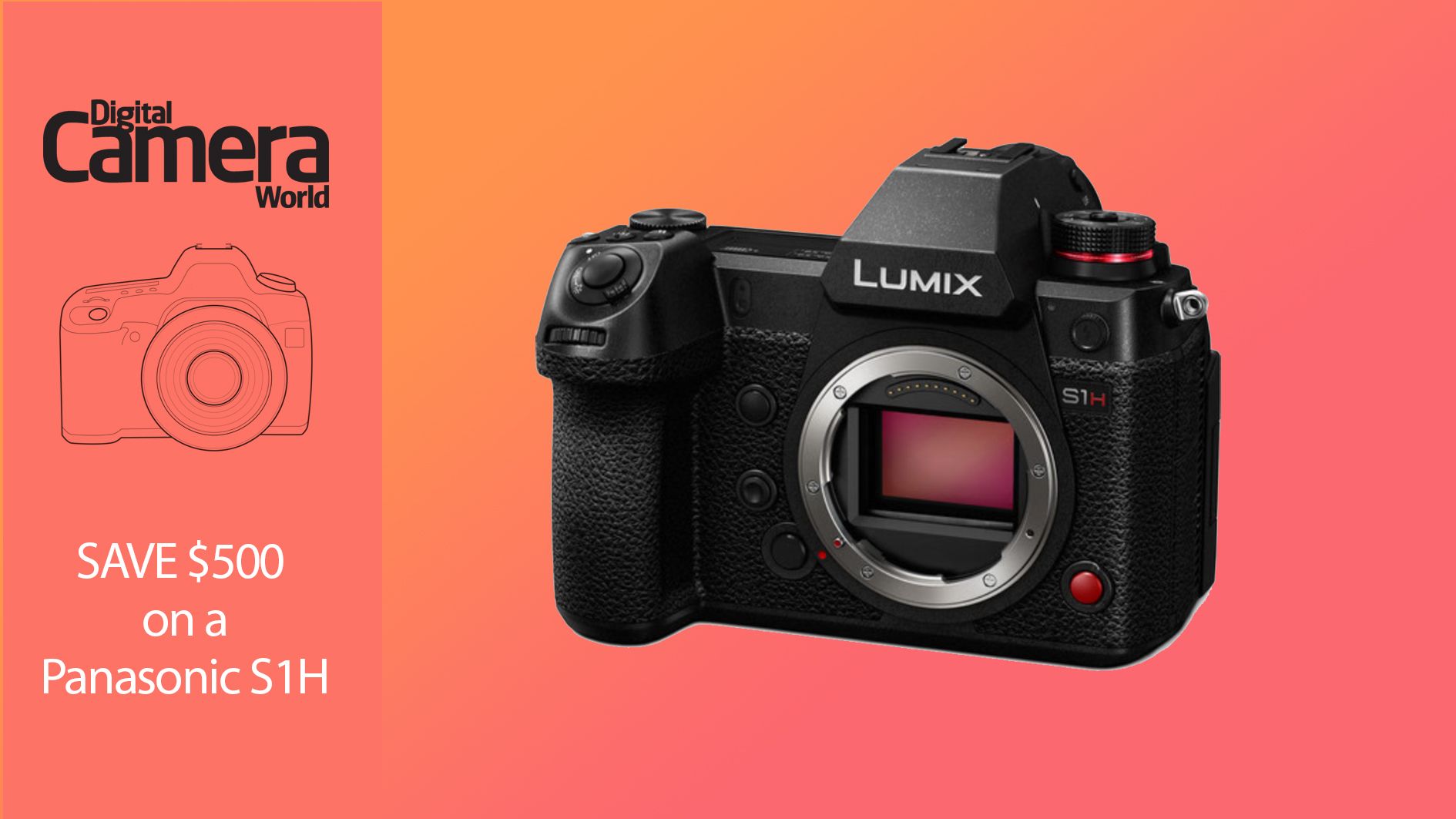 Save $500 on a Panasonic S1H - the first mirrorless Netflix-approved