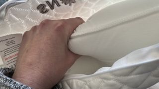plump test of the rem-fit snow pillow