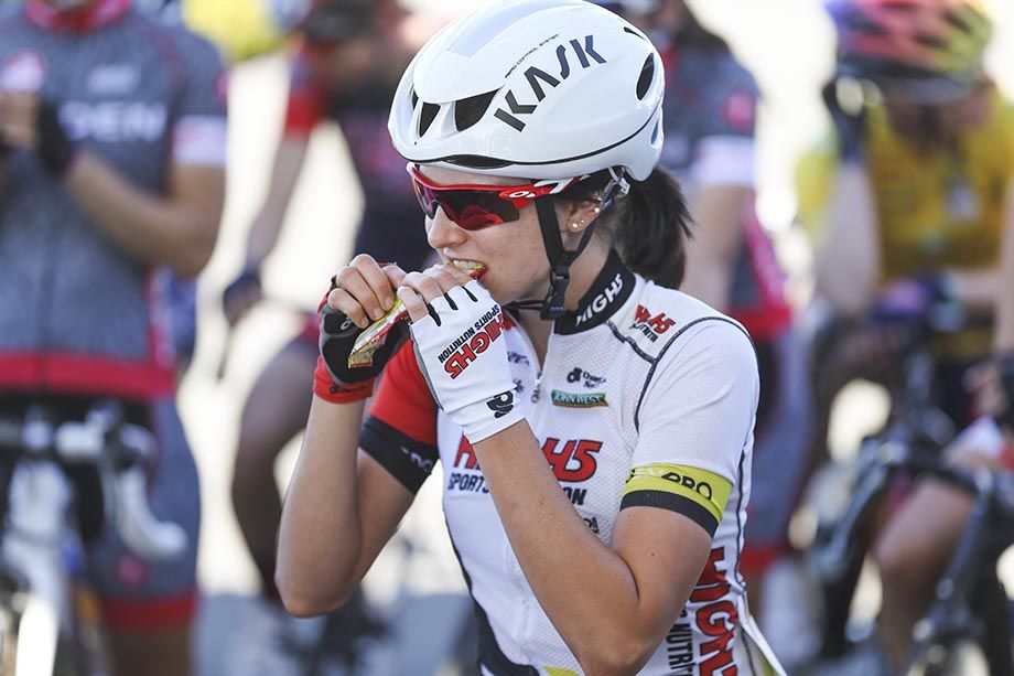 Ellen Skerritt fueks up before the stage start