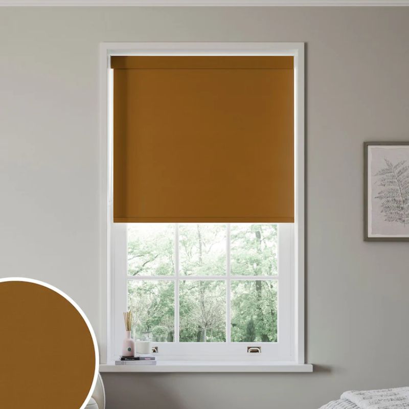 brown roller blind