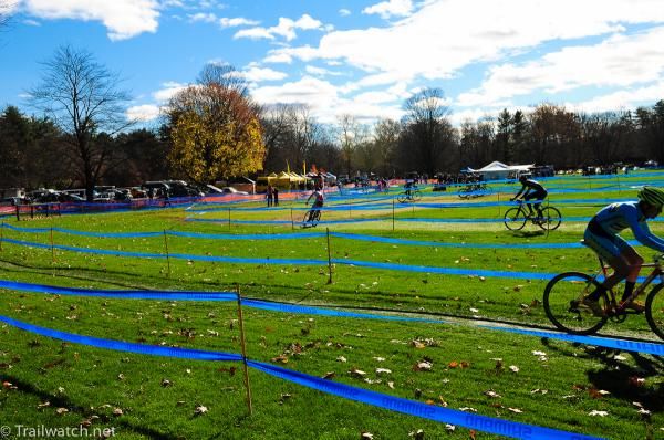 It was a gorgeous day for bike racing in New England