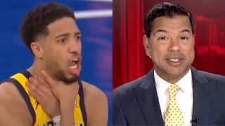 Tyrese Haliburton and Amir Abbas split image