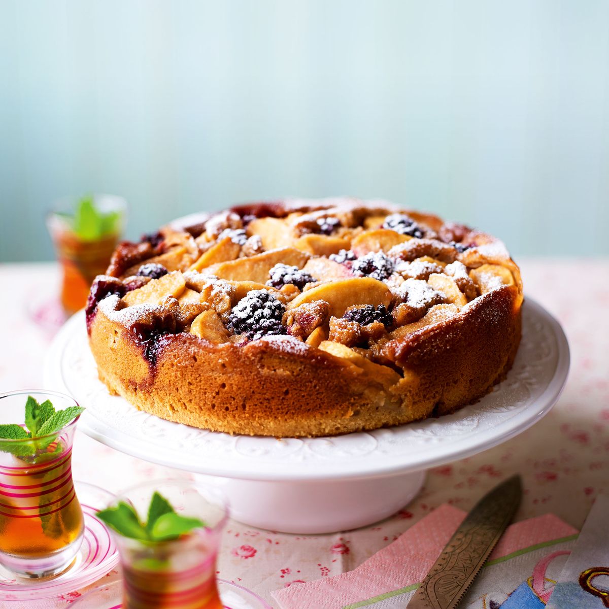 Apple and Blackberry Cake Dessert Recipes Woman & Home