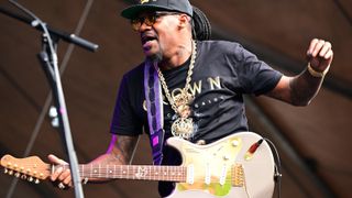 Eric Gales performs during the 2023 Savannah Music Festival at Trustees' Garden Main Stage on March 25, 2023 in Savannah, Georgia. 