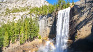 Vernal Falls, near the Mist Trail inside Yosemite National Park