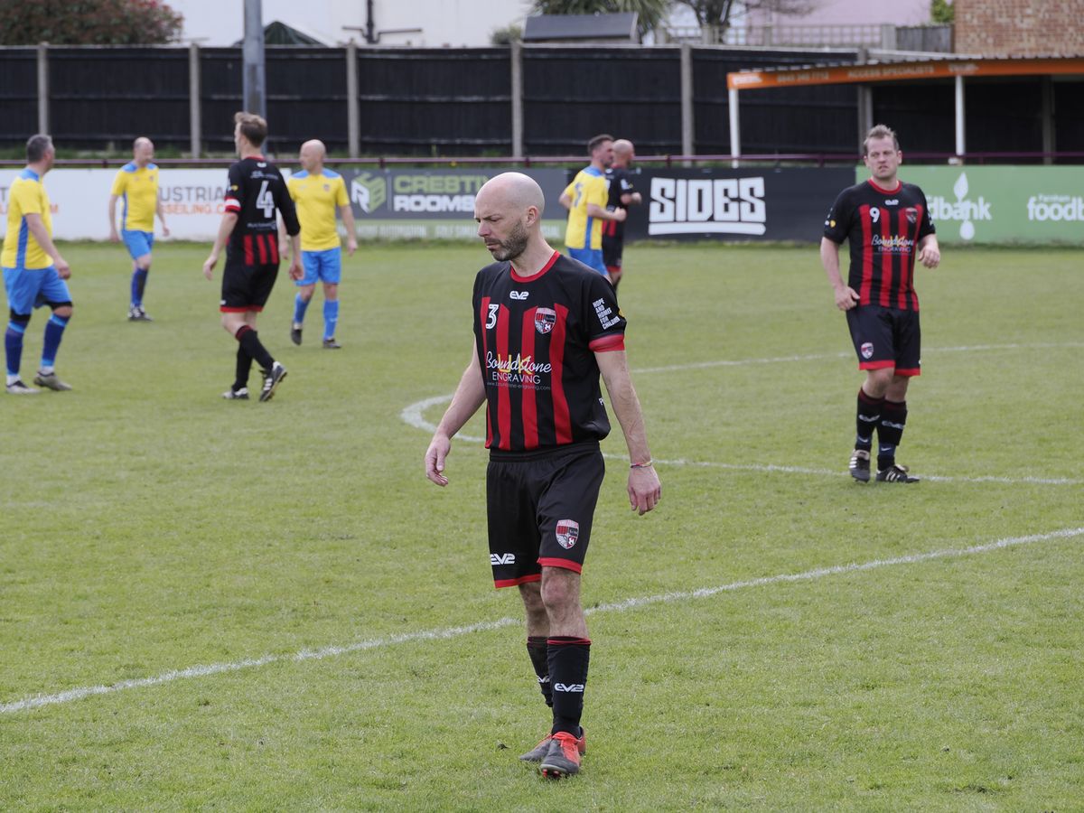 Footballer players during a game