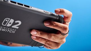 A Nintendo Switch 2 handheld console